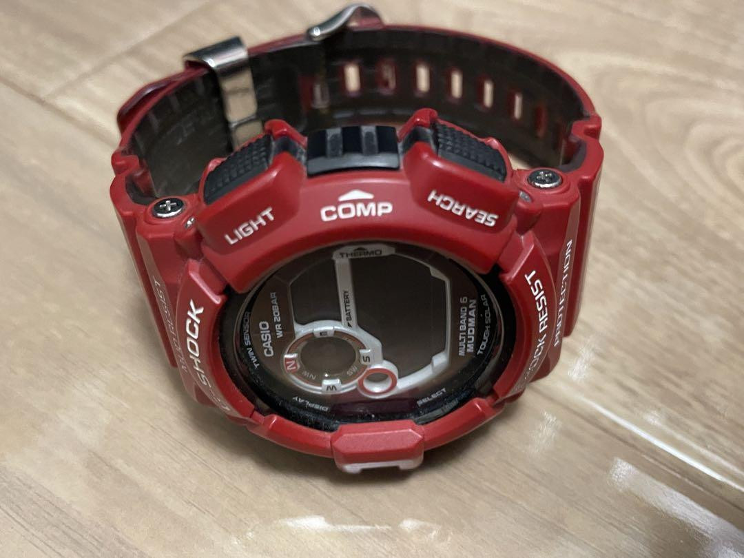 G-Shock Mudman GW-9300RD-4JF Men's Watch Rescue Red, Used G-Shock Mudman GW-9300RD-4JF Men's Watch Rescue Red, Used