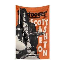 The Stooges Rock band Fans Flag Banner Tapestry Wall Art Hang Room Decor 3x5Ft