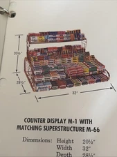 1970 Vintage American Chicle Co. Display Portfolio Chewing Gum Candy Salesman’s