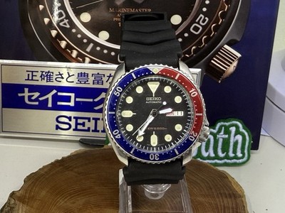 Seiko Pepsi Lünette Herrenuhr - SKX009 Classic Automatik Taucher Kautschukband