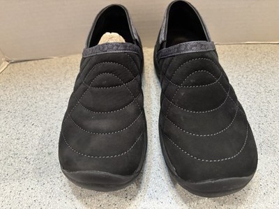 New! Merrell Shoes Womens 8 M Encore Quilt  Slip On Black Comfort Wedge J66578