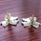 JAMES AVERY STERLING SILVER LOVE SCROLL FLYING ANGEL STUD EARRINGS #8003 — photo 2