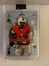 Wild Card 5 Card Draw Rookie Football Shedeur Sanders - Cam Ward 1/1 Ace Clubs