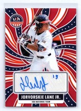 Jorvorskie Lane Jr. 2024 Stars & Stripes USA 18U National Team Auto Red #/99