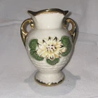 VINTAGE HULL ART L-1 WATER LILY 5-1/2'' GOLD ACCENTS YELLOW FLOWER EUC!