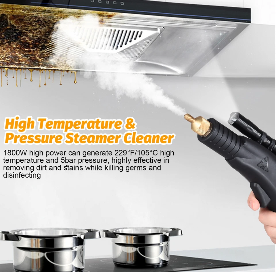 .3000W Handheld Steam Cleaners For Home Use 4L Capacity High Temperature Fast - Image 3 of 4