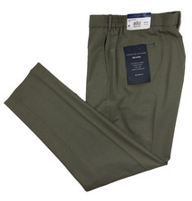 $95 NEW TOMMY HILFIGER Mens 32x32 Sage Green Soft Relaxed Fit Dress Pants/Slacks