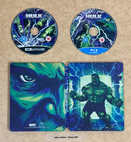 HULK & THE INCREDIBLE HULK - UK EXCLUSIVE 4K + BLU RAY STEELBOOK SET (READ) - Picture 8 of 21