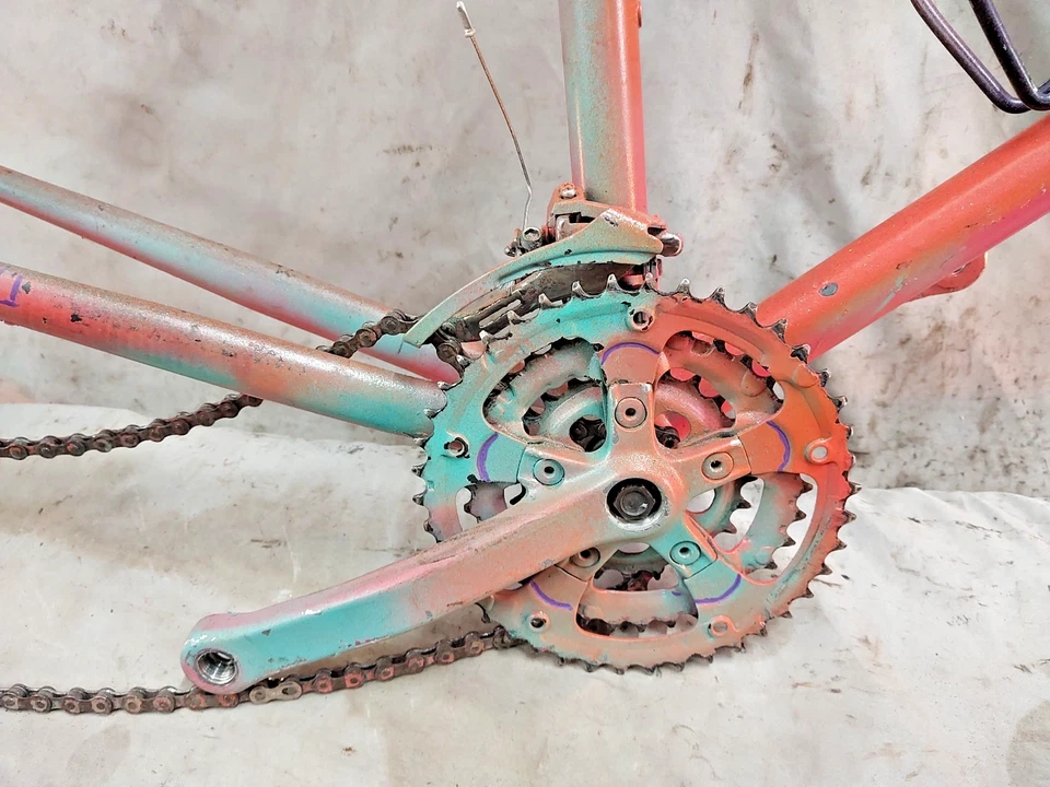 Cuadro de bicicleta híbrida GT Arette MTB 1991 23" XX-grande rígido ciclocross café Foto 3 de 4