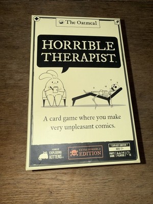 Horrible Therapist Card Game Extra Horrible Edition Explicit 17+ The Oatmeal-EUC