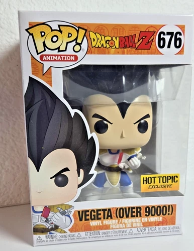 2019 Funko Pop Animation Dragon Ball Z Vegeta Over 9000! 676 Hot Topic Exclusive