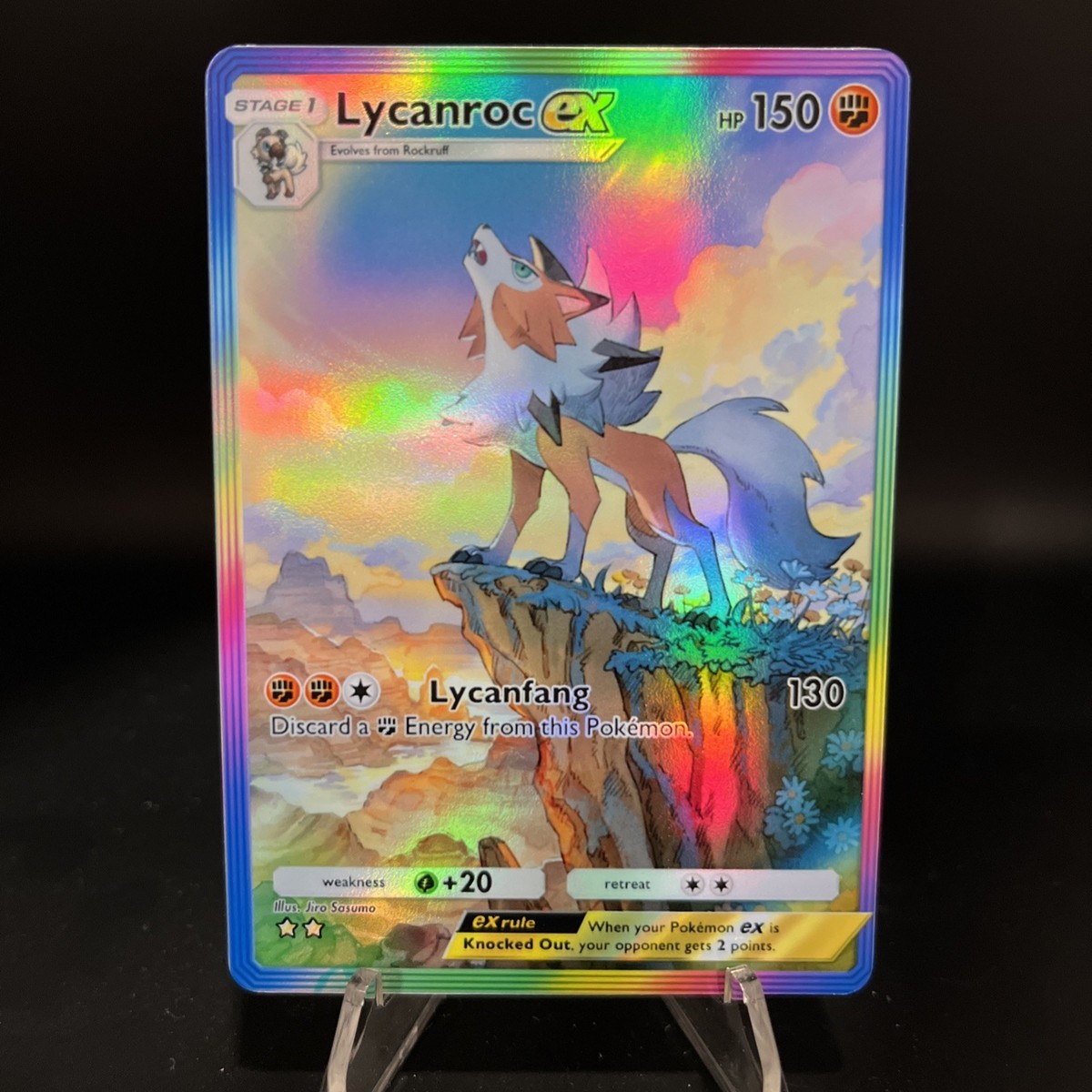 ポケモンカードゲーム crush Lycanroc ex Card Pokemon TCG Pocket - Printed Sharp
