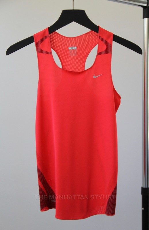 NIKE - Women's Running NikeFIT Tank Top Red Tee T-Shirt - X-Small - Preowned