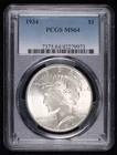 1934 P Peace Silver Dollar PCGS MS-64