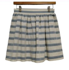 Red Valentino Stripes Pleated Mini Skirt Sz 38/M