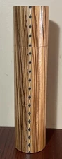 1987 Peach Reynolds Wood Inlay Kaleidoscope 12”