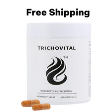 Advanced Hair Growth Supplement Biotin, Collagen, Zinc  Vitamin A, C, E, 120 CT