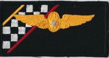 USN Pilot Racing Nametag Wing Patch A-3