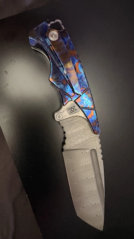 Midgards Messer Nano Valhalla Timascus Hybrid Cryo Damast Tanto #13/30 - Bild 2 von 3