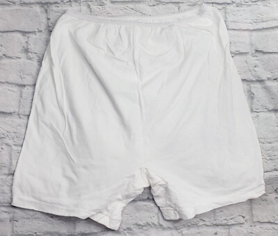 3-Pack Vintage Carousel Women Long Leg Granny Panty Pettipants Bloomers White 9