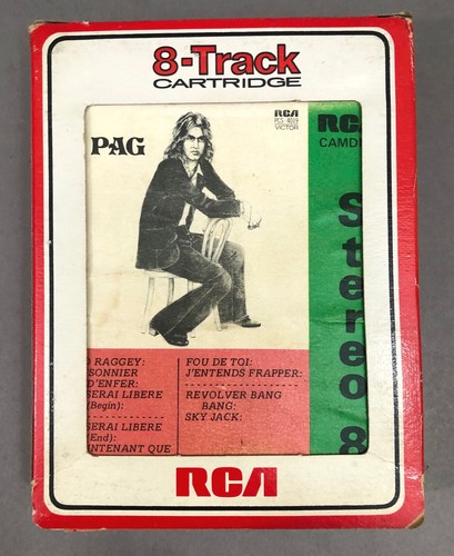 MICHEL PAGLIARO "PAG" RARE 1972 CANADA 8 TRACK TAPE NEW PAD & NEW SENSING FOIL! - Picture 5 of 5
