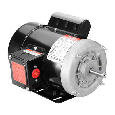0.75HP Electric Motor 1725 RPM 115V/230V, 56 Frame Single Phase 5/8'' Keyed Shaft