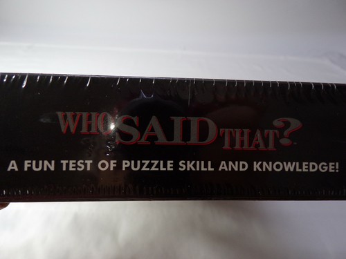 Vintage NEW SEALED “Who Said That? 252 Piece Quiz Jigsaw Puzzle Buffalo Game JFK - Picture 7 of 7