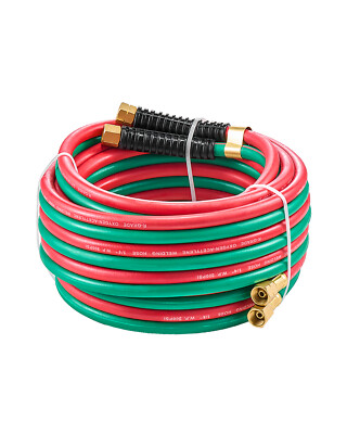 Oxygen Acetylene Hose 1/4-Inch x 25FT R Grade Hose 300PSI Max Working Pressure