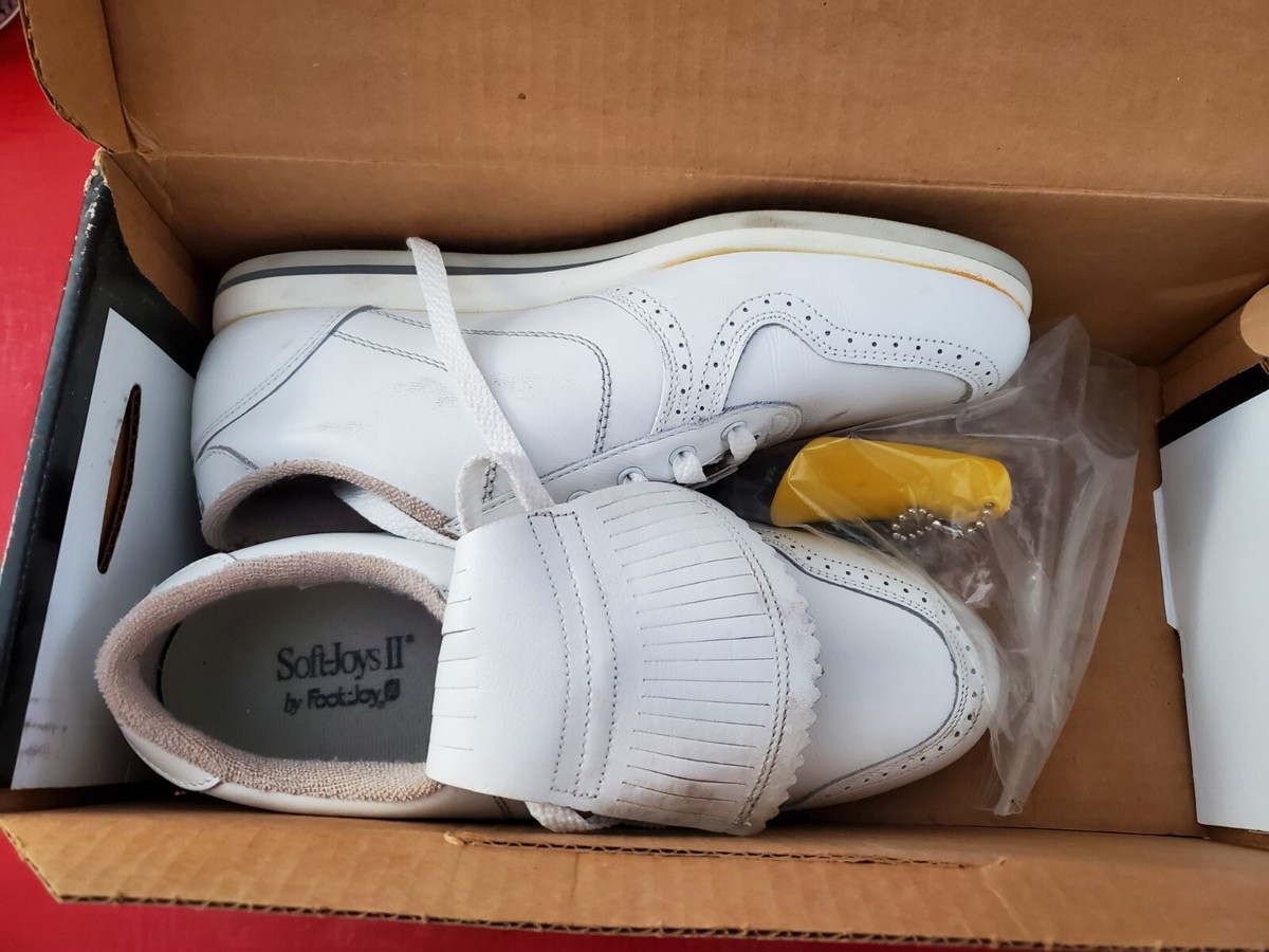 FootJoy Soft-Joys II White Athletic Golf Shoes FootJoy Pro/SL 26 Golf Shoes White/Harbor Mist – Golf Discount main image 3
