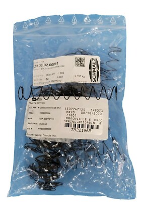 LOT OF 30 NEW SCHMALZ 20.08.02.00061 DRUCK-FED 1X16 115 0.262 SPRINGS