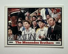 Menendez Brothers Basketball Card - Courtside at 1994-95 NBA Bulls Game - Jordan