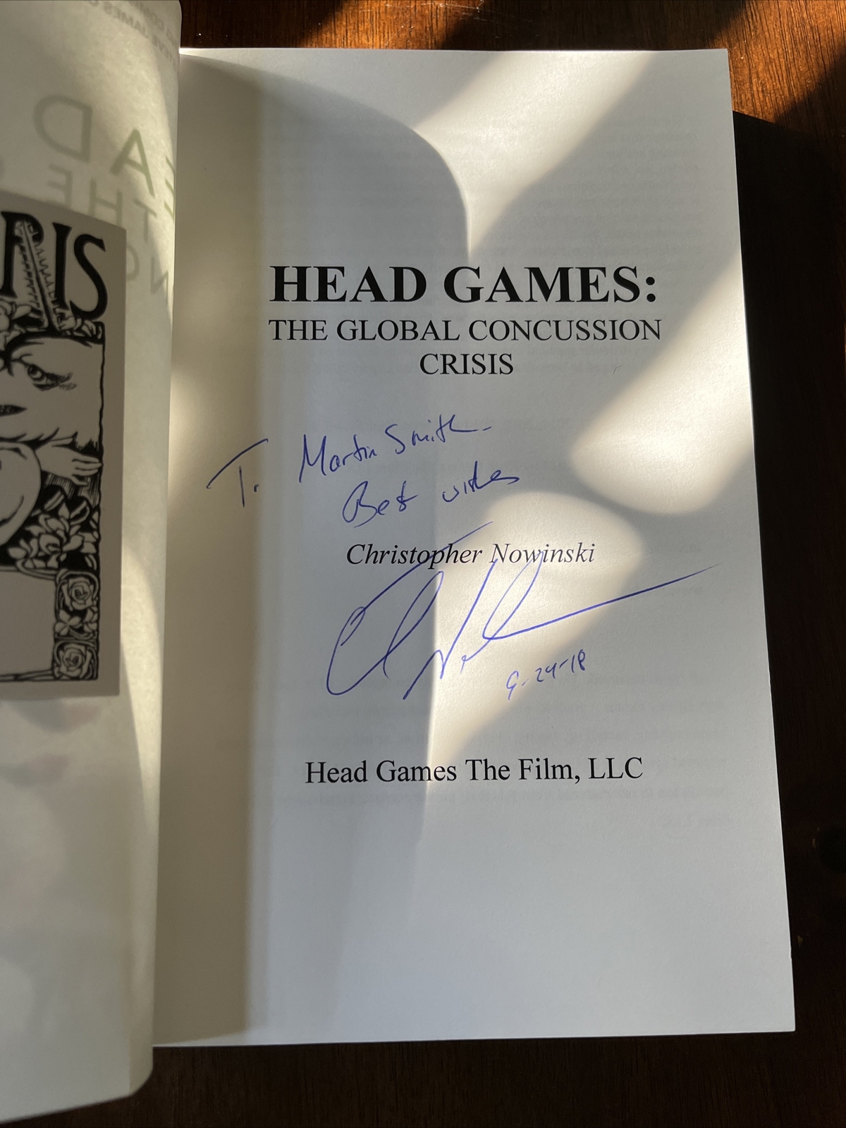 Head Games The Global Concussion Crisis by Christopher Nowinski (2014