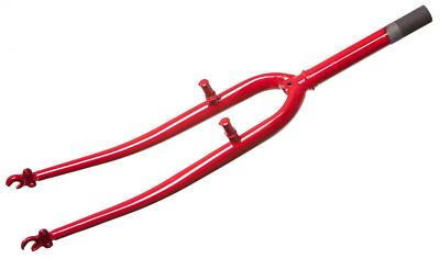 700c Racing Hybrid 1'' Fahrradgabel mit 175mm Gewinde Gabelschaft - Rot
