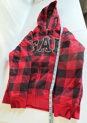 gap checkered hoodie