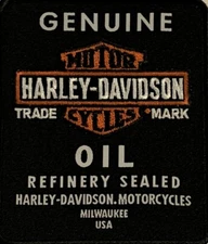 Harley Davidson Motor Oil Motorcycle B&S Motorcycle Biker Emblem Patch EM212302