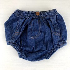 Wrangler - 100 Cotton Blue Jean Infant / Baby Diaper Cover - 11MWIPW6