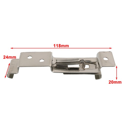 License Number Plate Frame Holder Clips Spring Loaded Bracket For Car Trailer - Picture 13 of 13