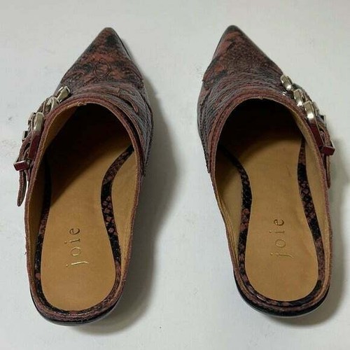 Joie Cabery Snake Print Leather Mule Women's Sz 5.5 - Picture 9 of 12