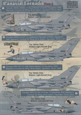 PSL48041 Print Scale Decals 1:48 Panavia Tornado Gr.4 / Gr.4a Part 2 'Op Telic'