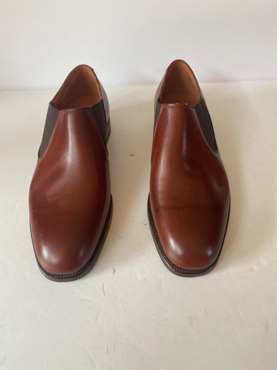 イ*カ様 Crockett&Jones × Polo Ralph Laurenコ Ralph Lauren x Crockett Jones Low Chelsea boots chukka Brown 6.5