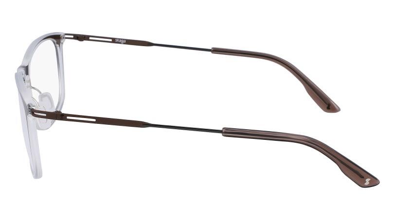 New Skaga SK-2882 200 Brown on Crystal EXISTENS Eyeglasses 55/17/145 New Skaga SK-2882 200 Brown on Crystal EXISTENS Eyeglasses  main image 2