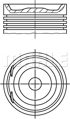 012 20 00 MAHLE Kolben für Cadillac, Holden, Lotus, Opel, Vauxhall