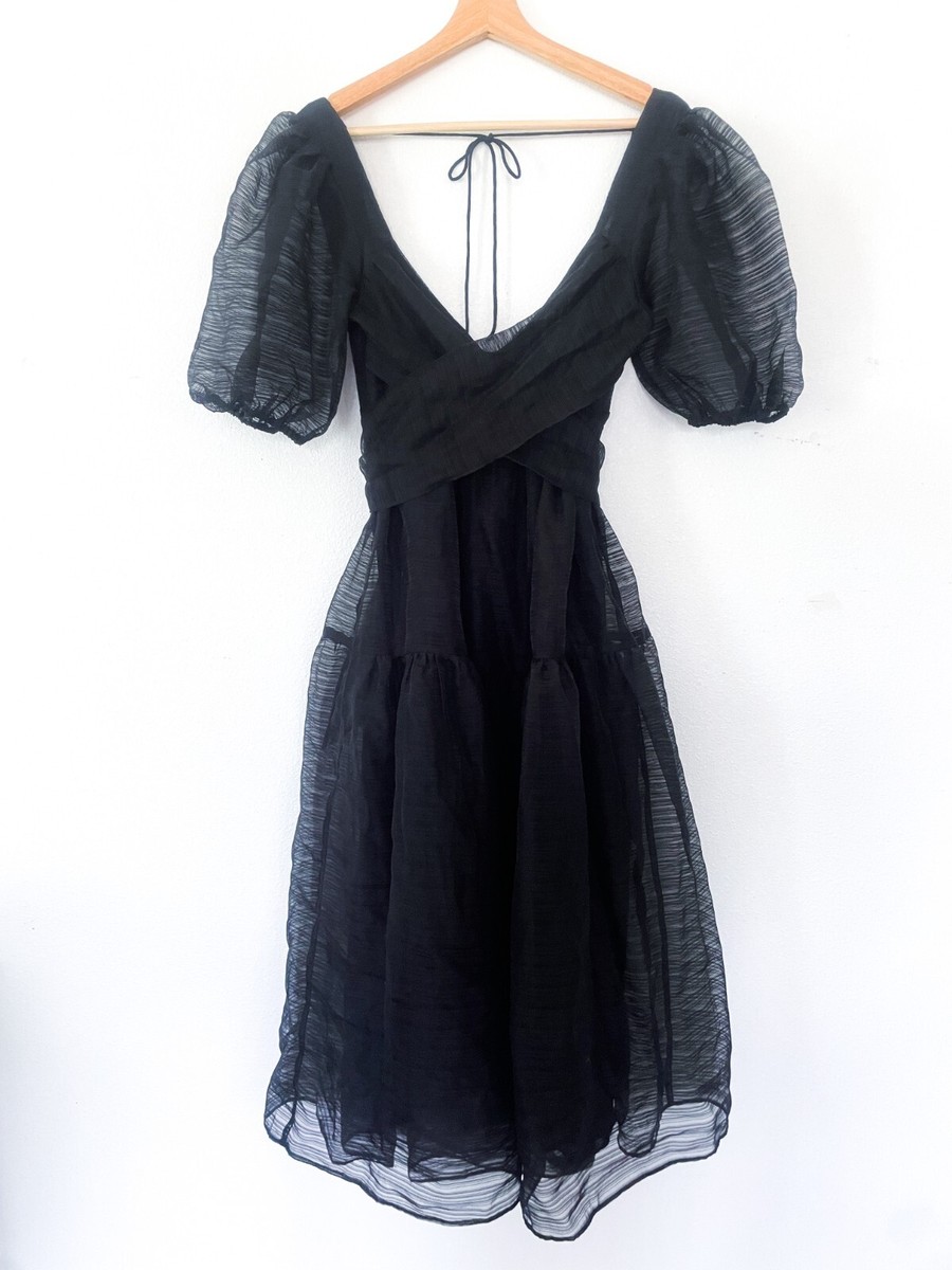 FREE PEOPLE Black Midi Tulle Puff Sleeve Hailey Dress Gown in Black Size 2 | eBay FREE PEOPLE Black Midi Tulle Puff Sleeve Hailey Dress Gown in Black Size 2 | eBay