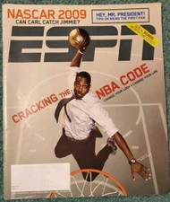 DWIGHT HOWARD ESPN MAGAZINE 23 FEB 2009 ORLANDO MAGIC + NASCAR, JIMMIE JOHNSON