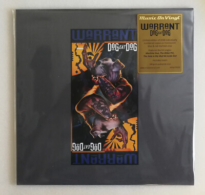 12'' LP blue red Vinyl Warrant Dog Eat Dog 180g press Limited Numbered - NN11