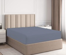 25CM Deep Polycotton Percale Fitted Sheet Bed Sheets Single, Double, King, Super