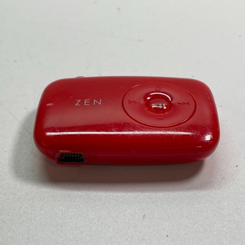 Creative Zen Stone (1GB) Lettore MP3 multimediale digitale rosso TESTATO - Foto 2 di 3