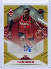 2021-22 Chronicles Phoenix Gold AUTO PRA-USM USMAN GARUBA /10 RC ROCKETS