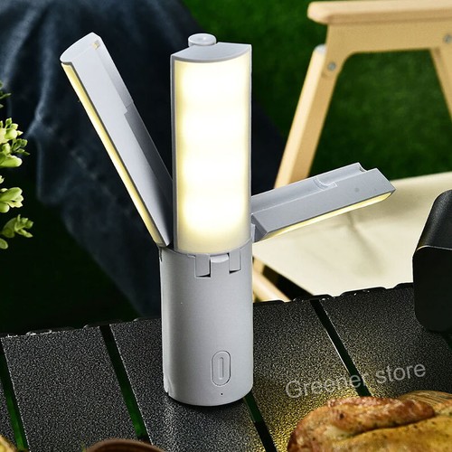 Pliage Suspension Camp Lumière Portable Rechargeable 3 Modes Dimmable Eclairage - Imagen 13 de 17