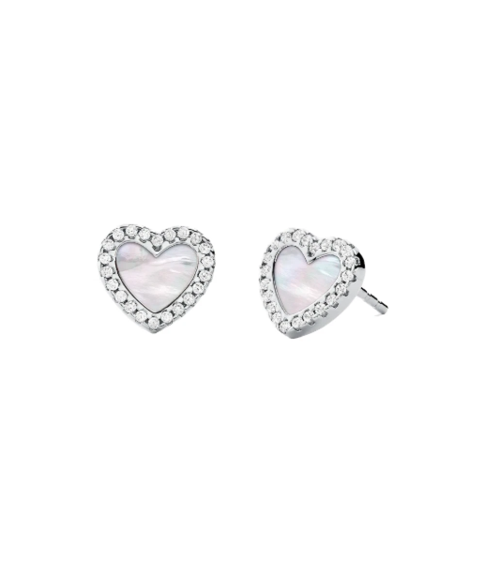 NIB MICHAEL KORS Rose Gold Tone Pave Heart Stud Earrings MKJ3967791 MKJ3967  NEW | eBay